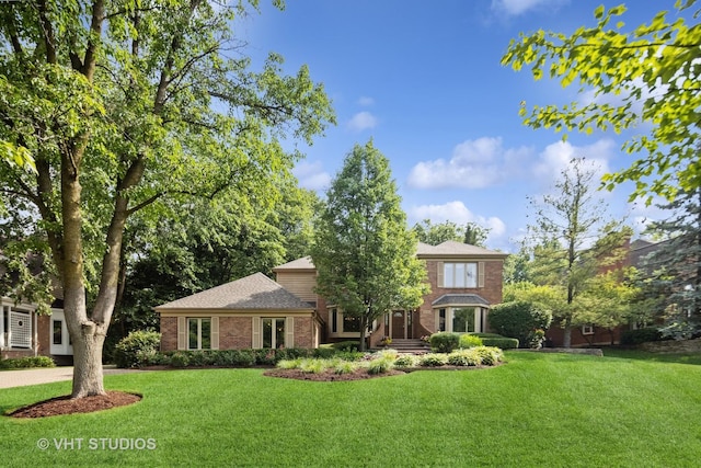 3104 Royal Fox Dr, Saint Charles, IL 60174 - view of front of property with a front lawn and brick siding