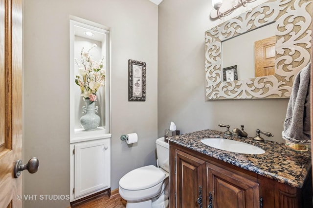 3104 Royal Fox Dr, Saint Charles, IL 60174 - bathroom featuring vanity and wood finished floors