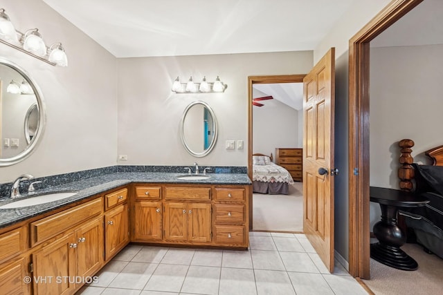 3104 Royal Fox Dr, Saint Charles, IL 60174 - ensuite bathroom with double vanity and tile patterned flooring