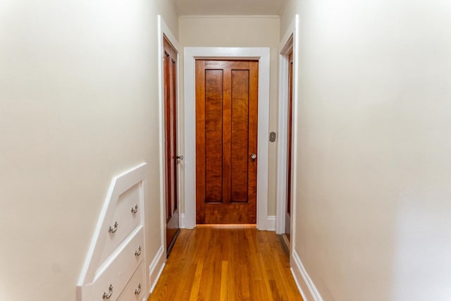1702 E State St, Rockford, IL 61104 - hallway featuring light wood-style flooring and crown molding