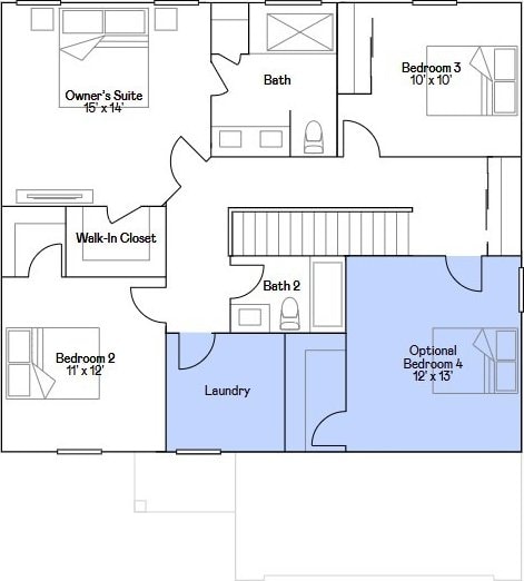 408 S Joliet St, Maple Park, IL 60151 - view of floor plan / room layout