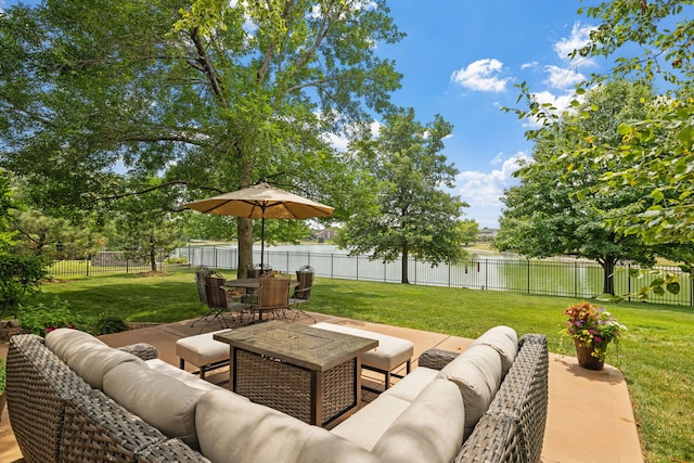 2717 Meadow Path, New Lenox, IL 60451 - fenced backyard featuring outdoor lounge area and a patio