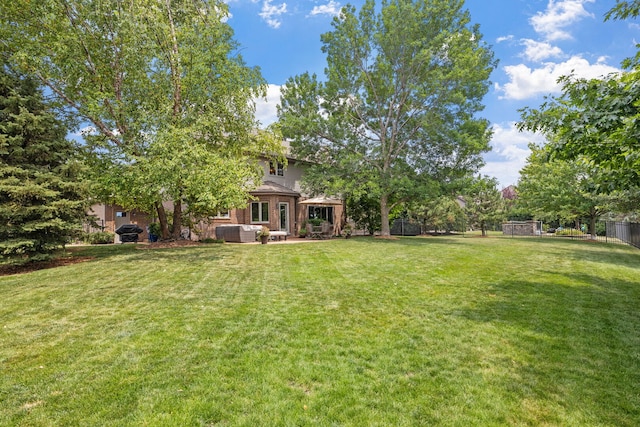 2717 Meadow Path, New Lenox, IL 60451 - view of yard with an outdoor living space, a gazebo, and a patio