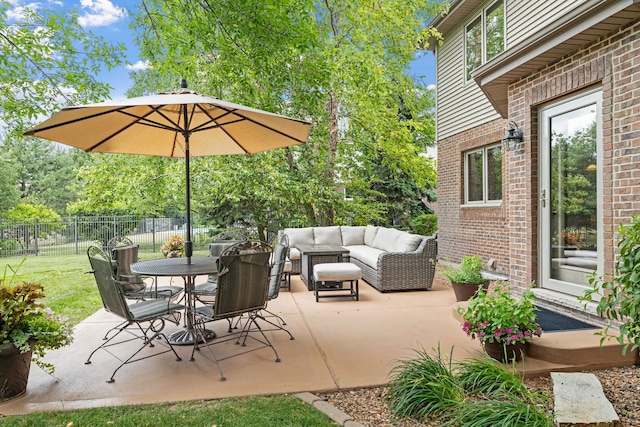 2717 Meadow Path, New Lenox, IL 60451 - view of patio / terrace with an outdoor hangout area