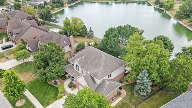 2717 Meadow Path, New Lenox, IL 60451 - aerial perspective of suburban area with a large body of water