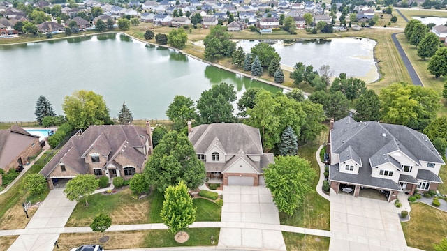 2717 Meadow Path, New Lenox, IL 60451 - aerial view of residential area with a large body of water