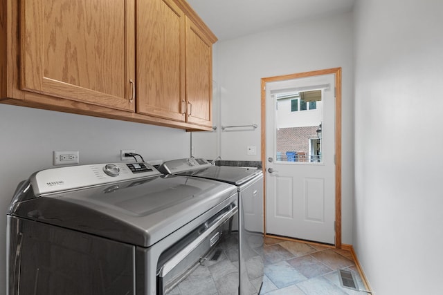2717 Meadow Path, New Lenox, IL 60451 - washroom with cabinet space and washer and clothes dryer