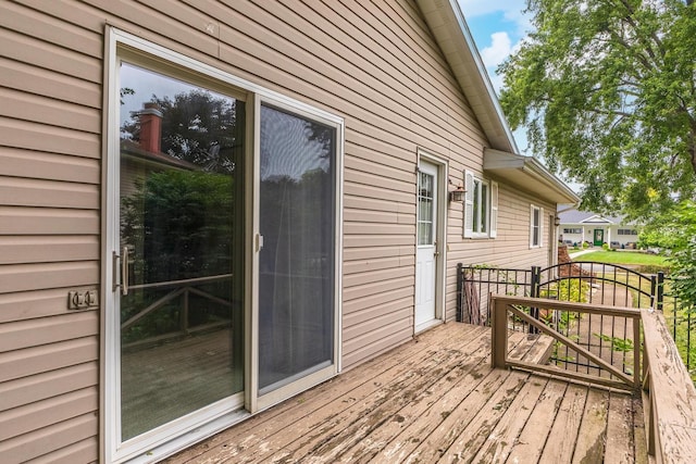 1316 Kirkwood Dr, Pontiac, IL 61764 - view of wooden terrace