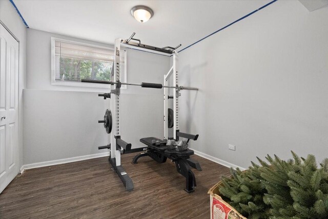 2116 Castle Ct, Waukegan, IL 60087 - exercise room featuring wood finished floors