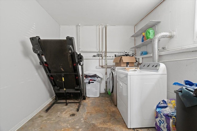 2116 Castle Ct, Waukegan, IL 60087 - laundry area with washing machine and clothes dryer