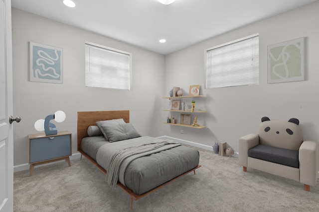 7438 N Hermitage Ave Unit 1E, Chicago, IL 60626 - carpeted bedroom featuring baseboards and recessed lighting