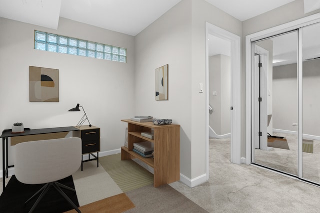 7438 N Hermitage Ave Unit 1E, Chicago, IL 60626 - home office featuring carpet flooring and baseboards