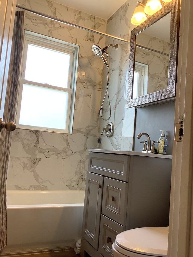 8008-8010 S Honore St, Chicago, IL 60620 - full bathroom featuring vanity and tub / shower combination