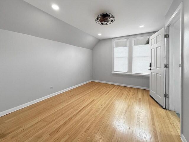 1140 S Harvey Ave, Oak Park, IL 60304 - additional living space featuring light wood-style floors and lofted ceiling