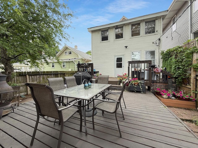 1140 S Harvey Ave, Oak Park, IL 60304 - deck featuring outdoor dining space and area for grilling
