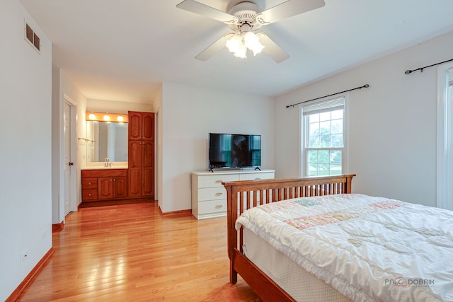 4900 Dukesberry Ln, Hoffman Estates, IL 60010 - bedroom with light wood-style flooring and ceiling fan