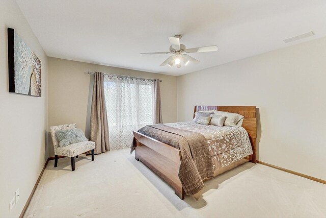 7830 W 157th St, Orland Park, IL 60462 - carpeted bedroom featuring a ceiling fan and baseboards