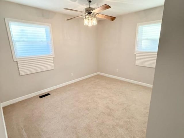 2017 E Sauk Trl, Sauk Village, IL 60411 - spare room with ceiling fan and carpet flooring