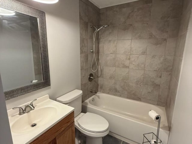 2017 E Sauk Trl, Sauk Village, IL 60411 - bathroom featuring tub / shower combination and vanity