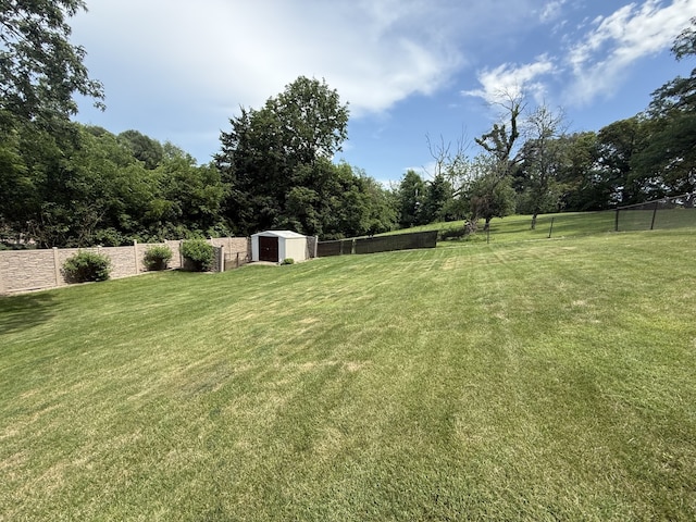 241 E Porter St, Oglesby, IL 61348 - fenced backyard with a storage shed