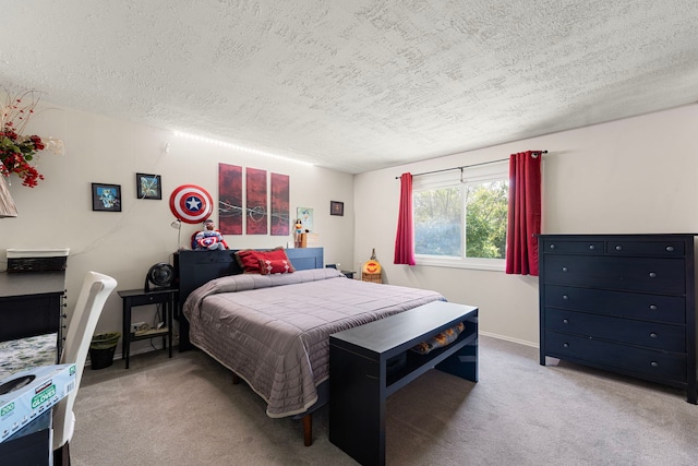 116 Cloverleaf Rd, Matteson, IL 60443 - carpeted bedroom featuring a textured ceiling