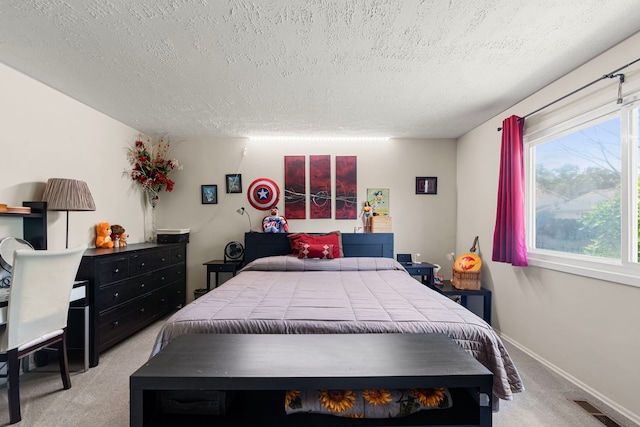 116 Cloverleaf Rd, Matteson, IL 60443 - bedroom with light colored carpet and a textured ceiling