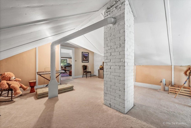 558 W Downer Pl, Aurora, IL 60506 - bonus room featuring carpet floors and lofted ceiling