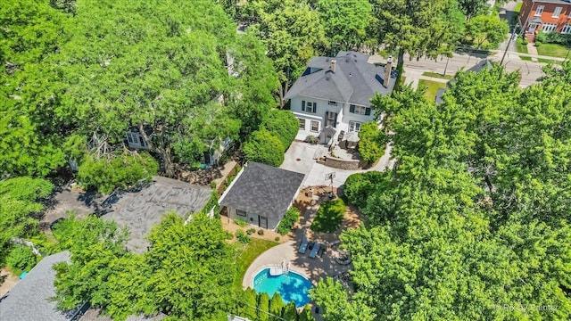 558 W Downer Pl, Aurora, IL 60506 - drone / aerial view of a pool