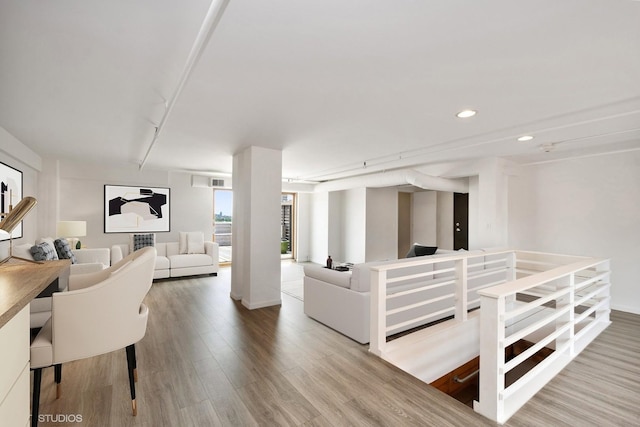331 S Peoria St Unit Ph6, Chicago, IL 60607 - living room featuring wood finished floors and recessed lighting