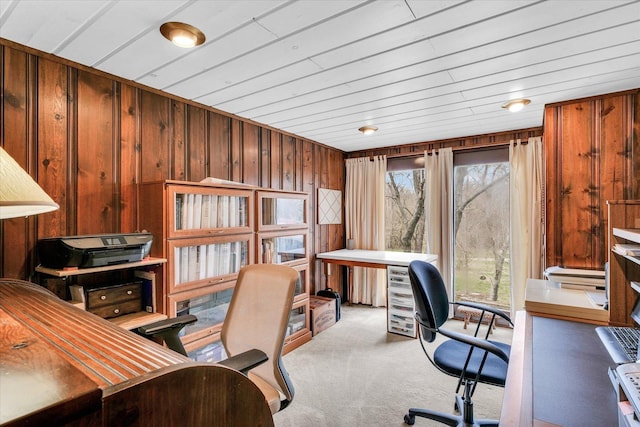 13809 Pine Rd, Dewitt, IL 61735 - office space with carpet floors and wooden walls