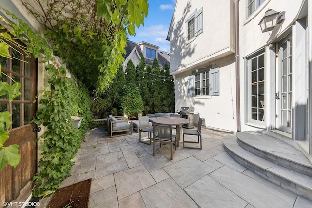 437 N County Line Rd, Hinsdale, IL 60521 - view of patio featuring an outdoor living space and outdoor dining area