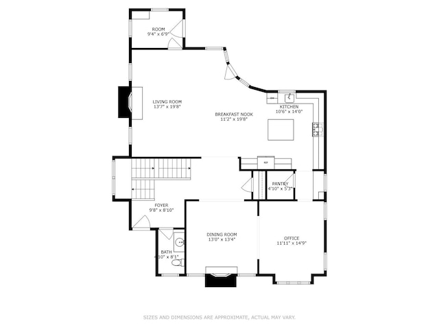 437 N County Line Rd, Hinsdale, IL 60521 - view of floor plan / room layout