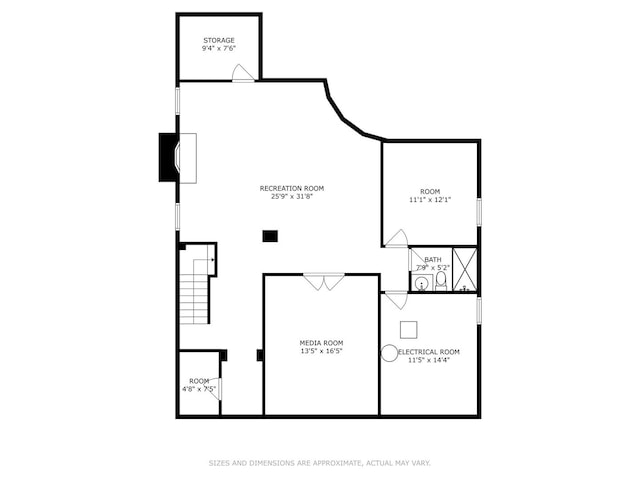 437 N County Line Rd, Hinsdale, IL 60521 - view of room layout