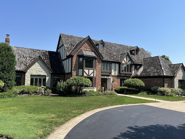 1400 Arbor Ln, Lake Forest, IL 60045 - view of front of property with a front lawn and brick siding