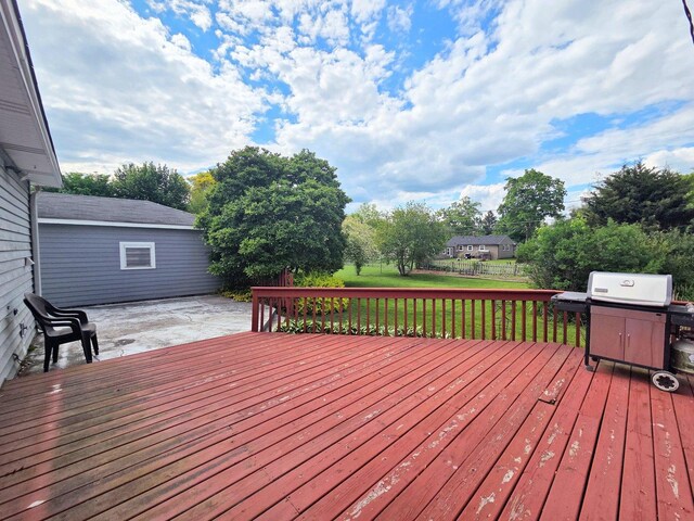 2310 Eastman St, Rolling Meadows, IL 60008 - wooden terrace with a patio area and area for grilling