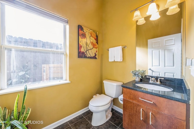 108 Belvidere Ave, Forest Park, IL 60130 - half bathroom with vanity and tile patterned flooring