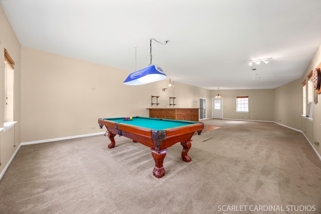 7334 Maridon Rd, Countryside, IL 60525 - recreation room featuring carpet and billiards table
