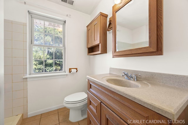 7334 Maridon Rd, Countryside, IL 60525 - full bath with vanity, tile patterned floors, and a shower
