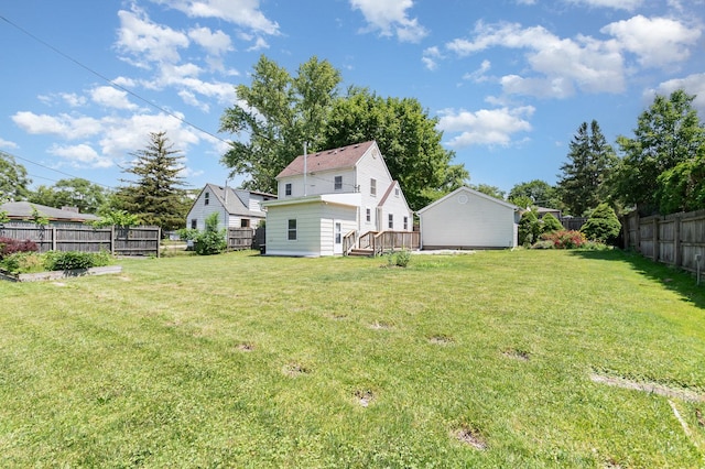 230 Brierhill Dr, Round Lake Park, IL 60073 - fenced backyard featuring a deck
