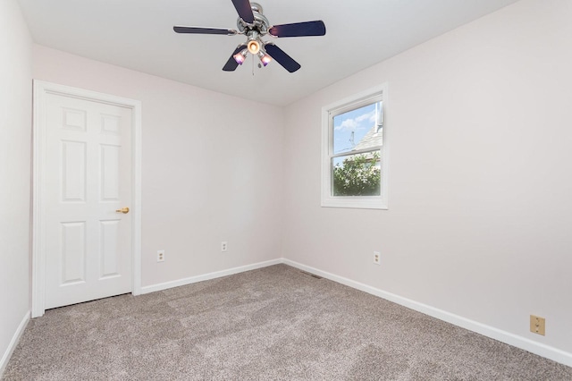 230 Brierhill Dr, Round Lake Park, IL 60073 - spare room with carpet and ceiling fan