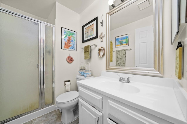 240 Crestview Dr Unit B, Wauconda, IL 60084 - bathroom featuring vanity and a stall shower