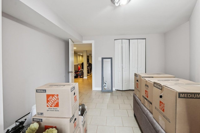8120 S Luella Ave, Chicago, IL 60617 - bedroom with light tile patterned floors and a closet