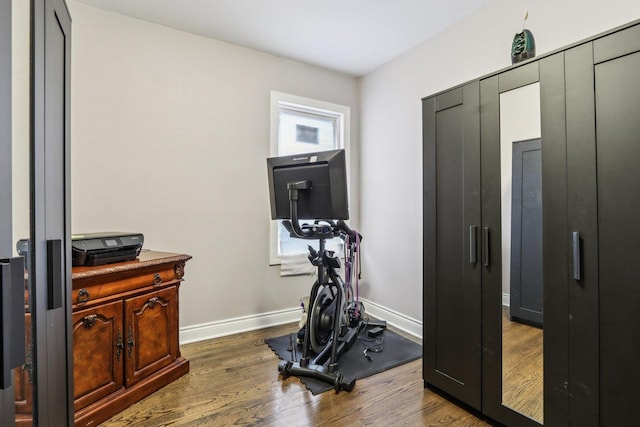 8120 S Luella Ave, Chicago, IL 60617 - exercise room with wood finished floors