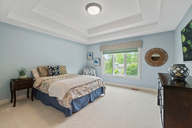3550 Sorrel Dr, Northbrook, IL 60062 - carpeted bedroom with a tray ceiling