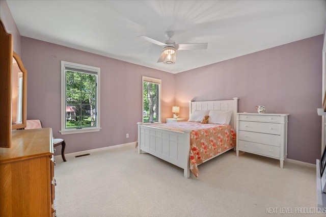 1412 Sherwood Ln, Geneva, IL 60134 - bedroom with carpet and a ceiling fan