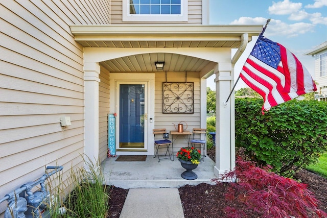 454 Blue Springs Dr, Fox Lake, IL 60020 - doorway to property with covered porch
