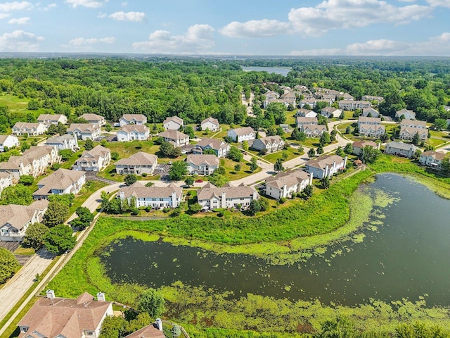 454 Blue Springs Dr, Fox Lake, IL 60020 - aerial view of residential area featuring a large body of water