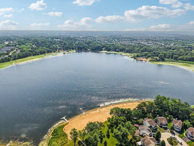 454 Blue Springs Dr, Fox Lake, IL 60020 - drone / aerial view of a large body of water