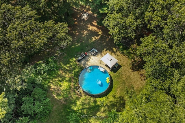 204 Wood St, Wilmington, IL 60481 - aerial view of property and surrounding area with a pool area