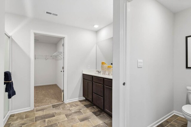 994 Amethyst Ln, Montgomery, IL 60538 - full bath with vanity, a spacious closet, and recessed lighting
